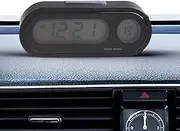 Digital Clock for Car | 2 in 1 Dashboard Watch Luminous Car Clock,Adhesive Watch Time Display Meter, Electronic Gauge LED Display for Dashboard & Air Vent