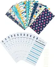 VILLFUL Pearlized Cash Budget Sheets 5 Pack Account Book Budget Envelopes for Organized Finance Management