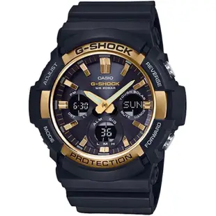 G-SHOCK 太陽能金黑雙顯男錶(GAS-100G-1A)