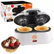 MasterChef Double Waffle Cone Bowl Maker- Makes Two 4" Bowls at Once! - Non-S...