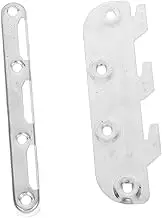 Veemoon 1 Pair Heavy Duty Bed Rail Brackets Easy Installation Bed Frame Hinges for Headboards Footboards Hardware for Secure Stability and Reliability