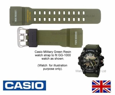 GG-1000 Casio Watch Strap Band GG-1000-1A3, GG1000 - Green 10517710 Genuine