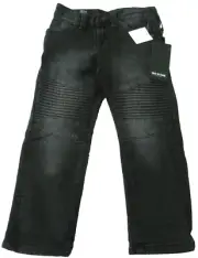 True Religion Boys Geno Relaxed Slim Black Grey Wash Jeans Size 5