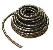 Heavy Duty Spiral Hose Wrap - 1.5 in - 1 5/8 in Hose OD, 1.34 in ID, 66 Ft