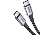 UGREEN 1m USB C 2.0 to USB Type C Cable 100W 5A PD Fast Charging Data Sync - Black/Grey