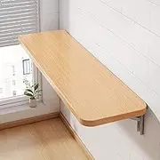 Exquisite Wall Mounted Folding Table with Multiple Styles Space Saving and Easy to Install Wooden Table for Living Room Bedroom and Kitchen