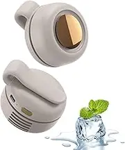 Portable Silent Mini Bladeless Clip Fan, Small Clip Fan, 3 Levels of Wind Speed Adjustment, Low Noise Operation, 1 Hour Charging, 5 Hours of Battery Life, for Summer White