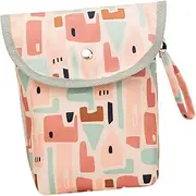 SUPVOX 1Pc Portable Nappy Bag for Travel Multi Purpose Diaper Storage Pouch Fits Diapers for Stylish Shower Present Pink