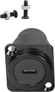 QIANRENON D-Type Panel Mount Coupler, USB C Female to Type C Female Panel Fixed Pass-Through Module Converter Data Transmission, for Audio Video Network Industrial Equipment