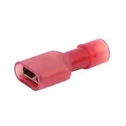 Aerpro 6.6Mm Female Spade Terminal Insulated Red - 100 Pieces, APF63R