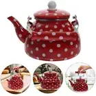 Handmade Enamel Tea Kettle Enamel Tea Pot Ancient Bell Pot Outdoor