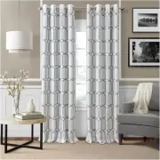 Elrene Kaiden Blackout Linen Blend 52" X 84" Window Panel - Slate Blue