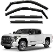 Window Deflectors Smoke Tinted In-Channel Side Window Vent Visor Deflectors R...