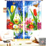 3D Flower 547 Blockout Photo Curtain Printing Curtains Drapes Fabric Window AU