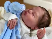 Anano Reborn Baby Boy 50 cm Real Blood Vessel Reborn Dolls Lifelike Baby Dolls Like Real Doll Newborn Baby Silicone Doll Baby for Children