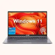 ASUS Vivobook Laptop, 15.6" FHD Touchscreen, Intel Core i5-1135G7, 20GB RAM, 512GB PCIe SSD, Webcam, Type-C, HDMI, Wi-Fi, Windows 11 Home, Grey