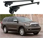 Crossbars Roof Racks Compatible for Toyota Sequoia 2018-2022 Cargo Carrier Luggage Bar Black Rack Rails