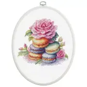 Counted Cross Stitch Kit French macaroni Luca-S DIY Unprinted canvas