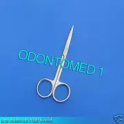 3 Iris Scissors 3.5" Straight Full Gold Surgical Instruments