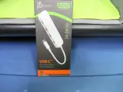 j5 Create JCH345EW Eco Friendly USB-C to 4-Port Type-C Gen 2 Hub