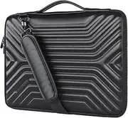 DOMISO 15.6 Inch Shockproof Waterproof Laptop Sleeve with Strap Lightweight Soft EVA Tablet Case for 15.6" Laptops/Apple/Lenovo IdeaPad/Acer Aspire E15 / HP Envy 15 / Dell/ASUS, Black