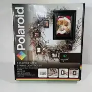 Polaroid Photo String LightBoxes - 5 Frames Brown LED Wood Garland