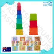 Sort & Stack Blocks Playset Educational Building Creativity Logical Mind AU