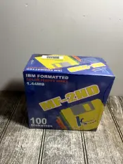IBM Formatted Color Floppy Disks 1.44MB (MF-2HD) 100 Diskettes- New