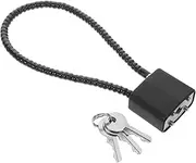 DECOMELODY Cable Lock for Travel Security Durable Steel Wire Padlock with Keys for Luggage Bicycles Helmets Cabinets More Compact Design for Use