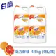 【白蘭】 動力配方洗碗精(鮮柚)4.5kgX4瓶/箱(免運)