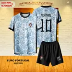 EURO PORTUGAL AWAY 支持者隊 T 恤球衣 2024