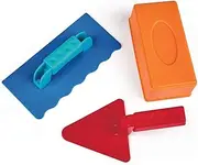 Hape Master Builder Sand Castle Kit - Beach Toys Set with Brick Molds and Tools - Kids Outdoor Sand Box Play Set with Construction Tools