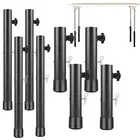 4Pcs Folding Table Leg Extenders Heavy Duty Steel Folding Table Leg Risers Emglv