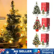 45cm Mini Christmas Tree with LED Lights Xmas Tabletop Artificial Ornament Gifts