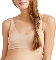 [HATCH] Collection | Nursing Friendly Seamless Bra, Wireless, Comfortable to Sleep in, Ballet Neckline | The Skin to Skin Bra