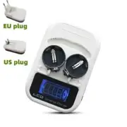 LCD Button Battery Charger for LIR2016 2025 2032 ML2016 2025 2032 Coin Cells