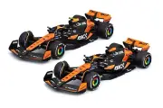 2024 MCLAREN MCL38 TEAM 2-PACK 1/43 DIECAST CAR BBURAGO 18-38202
