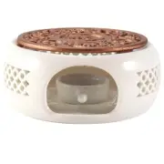 Ceramic Teapot Warmer Holder Base Tea Warmer Insulation Base Tea Coffee4522