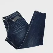 True Religion Geno SN Flap Relaxed Slim Jean Mens Size 38 Dark Scorched Wash NEW