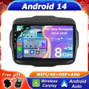For Jeep Renegade 2015-2020 Car Play Android14 Car Stereo Head Unit Navi 6+128GB