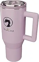 Yesalna 40 oz Insulated Tumbler – Spill-Proof, BPA-Free, Stainless Steel Travel Mug with Straw, Light Purple