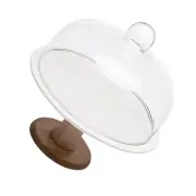 White Cake Stand with Lid Display Practical Cover