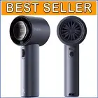 Portable Turbo Handheld Fan with 100 Speeds and Digital Display - Rechargeable