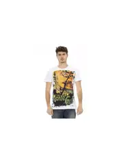 Short Sleeve T-shirt with Front Print 3XL Men