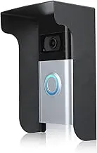 Doorbell Rain Cover Anti-Glare Waterproof Cover Compatible with Blink/Google Nest/Arlo/Eufy/Kasa/Ring/Aosu/Wyze/Tapo/Reolink Video Doorbell,Metal Doorbell Weather-Blocking Cover Glare Sun Shade