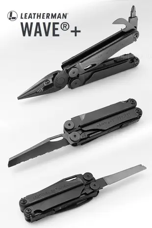 Leatherman Wave Plus 工具鉗-黑色(#832526 黑尼龍套)【AH13152-1】99愛買