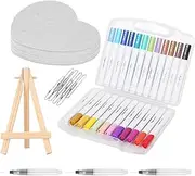 Puffy Foam Paint Set - Artistic Roller Set, Patterned Paint Tool | Textured Paint Roller with Grip Handle for Wall Decor Project and Art Use, Kids Painting 3D Drawing Paper, Parent Child Activity