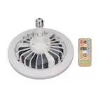 Small Ceiling Fan With RC Light E27 Lamp Holder Speed Enclosed Fan 85-265V