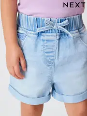 Denim Light Wash 1 Pack Elasticated Waist Shorts (3mths-10yrs) (C56875) | $19 - $23