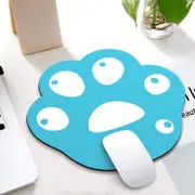 3 Piece Cute Cartoon Cat Claw Mouse Pad Set 280 X 250 X 3Mm Bright Blue Mouse Pads & Wrist Rests